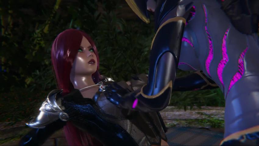 3D英雄联盟双性激战:扶她凯莎猛操卡特,巨乳摇晃汁液飞溅!